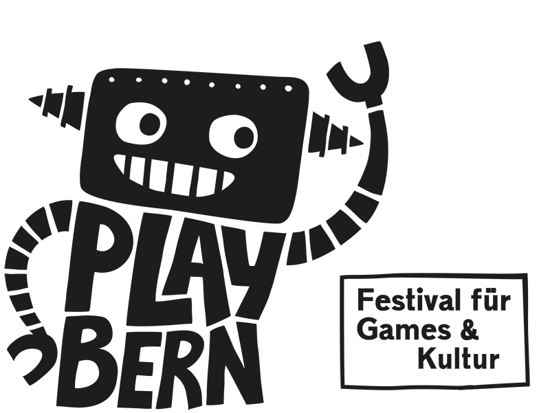 Bild mit dem Logo von PlayBern mit Zusatz "Festival für Games und Kultur"